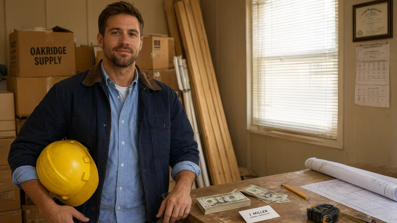 A small business owner reviewing their cash flow options